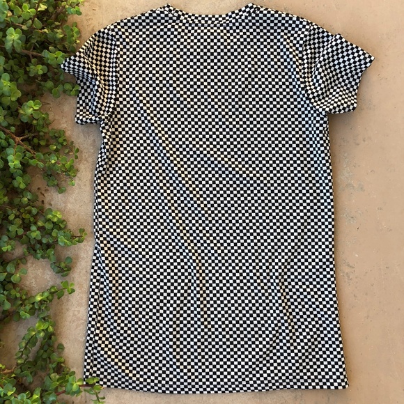 Opening Ceremony Black White Check Mod Shift Dress - Picture 3 of 3